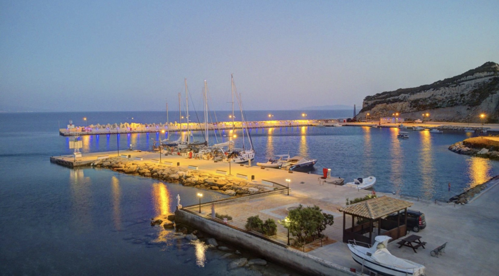 Port of Erikusa at Porto in the Diapontia Islands