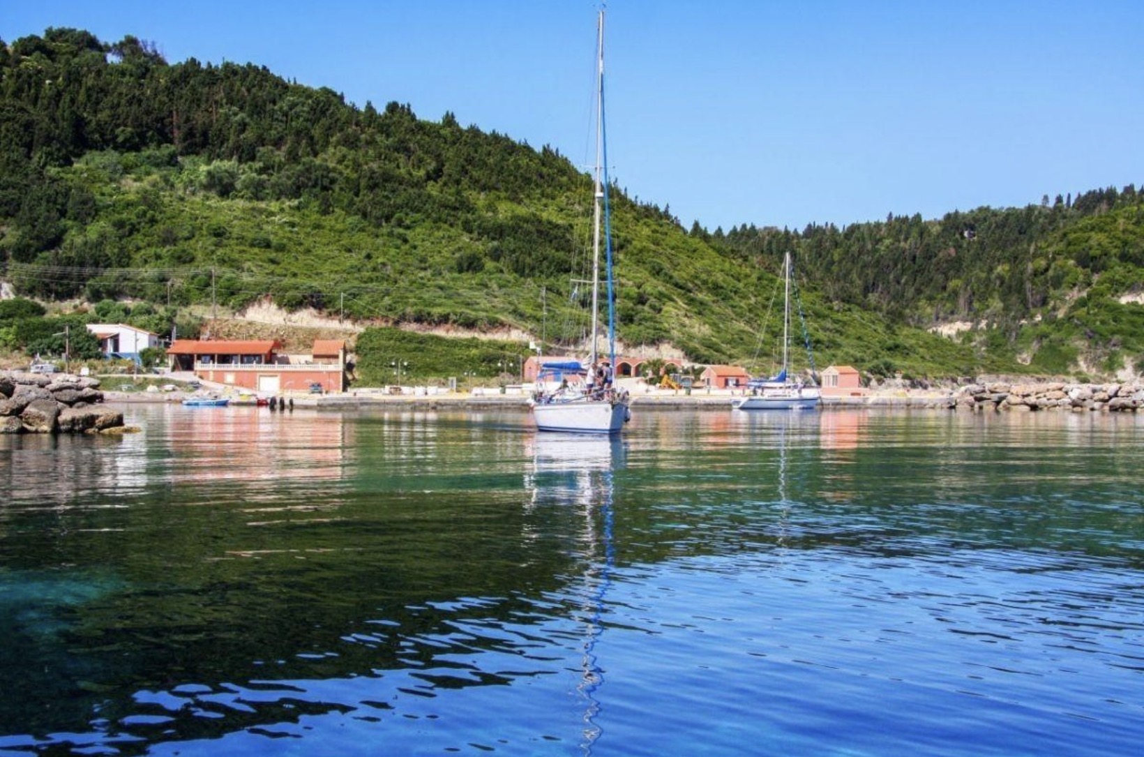 Port of Mathraki in the Diapontia Islands